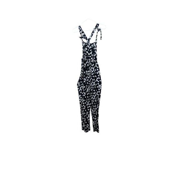 Wet Seal Pants - Y2K Wet Seal Black White Daisy Romper Jumpsuit Overalls